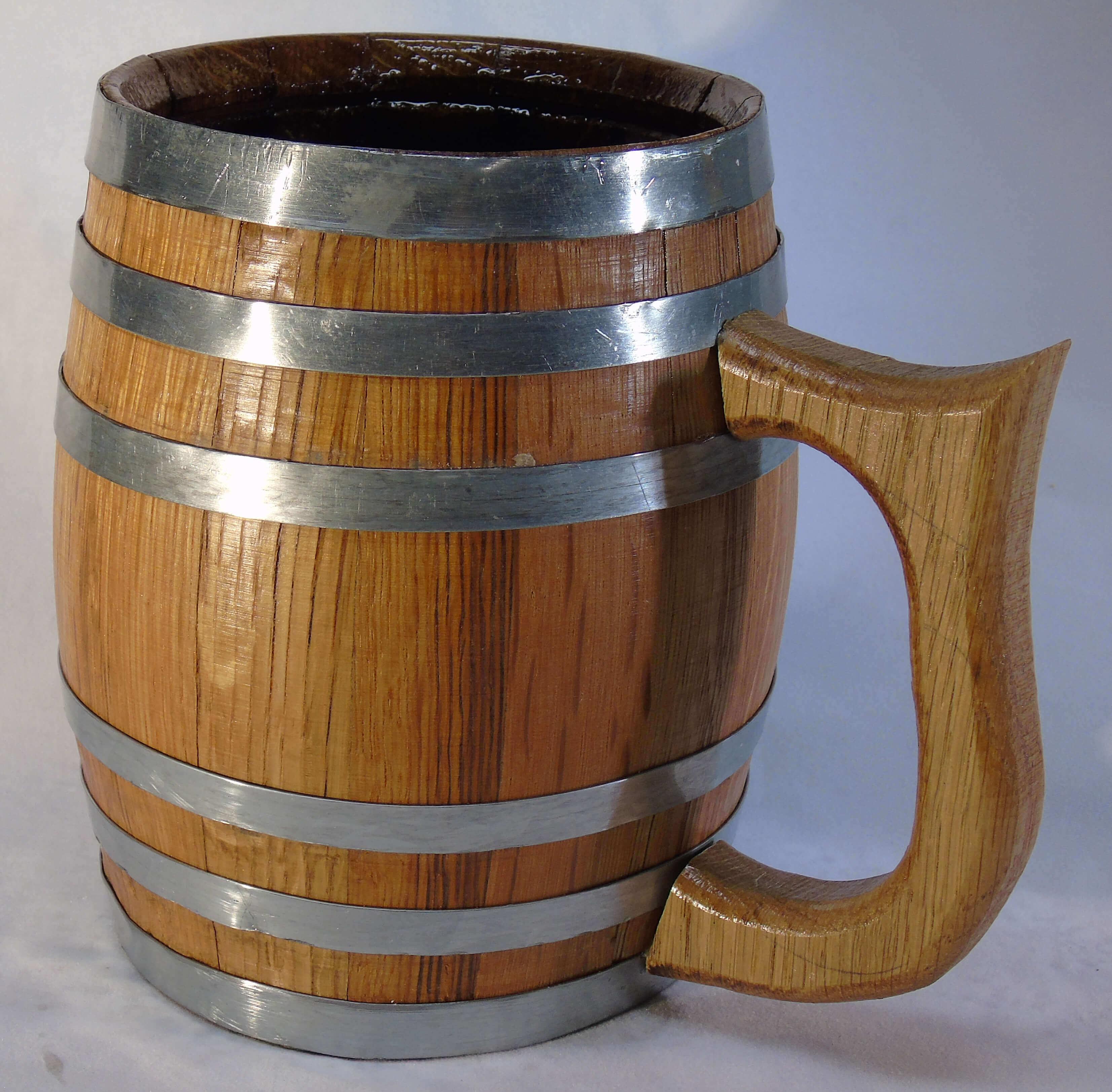 Barrel Mugs Red Head Oak Barrels Aging Rum, Whiskey, Bourbon