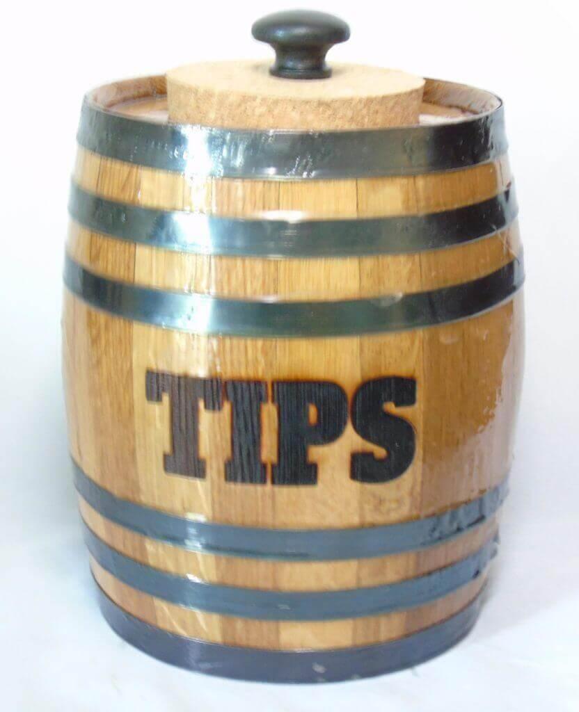 oak barrel tip jar Red Head Oak Barrels Aging Rum, Whiskey, Bourbon