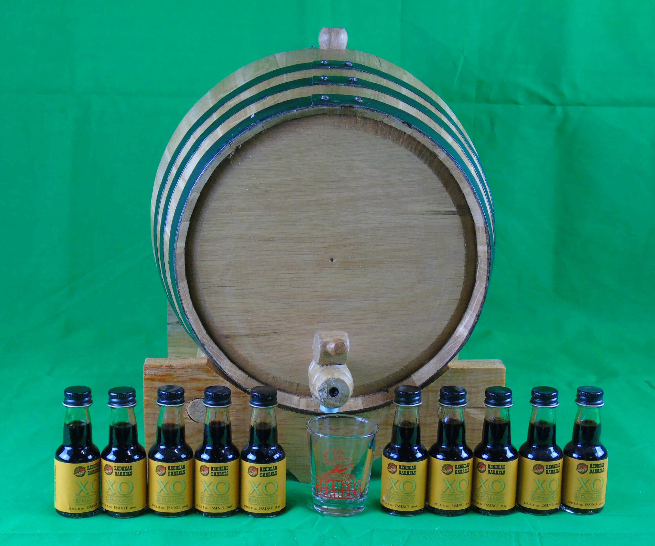 10 Liter Brandy Liquor Flavoring Kit Red Head Oak Barrels Aging Rum