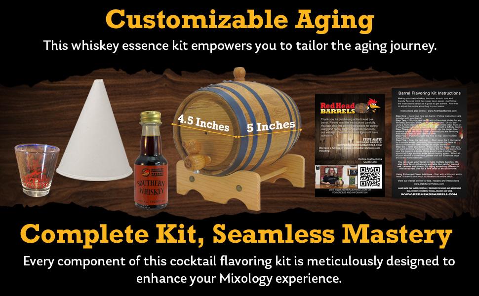 1 Liter (.25 gallons) Whiskey Liquor Flavoring Kit - Image 3