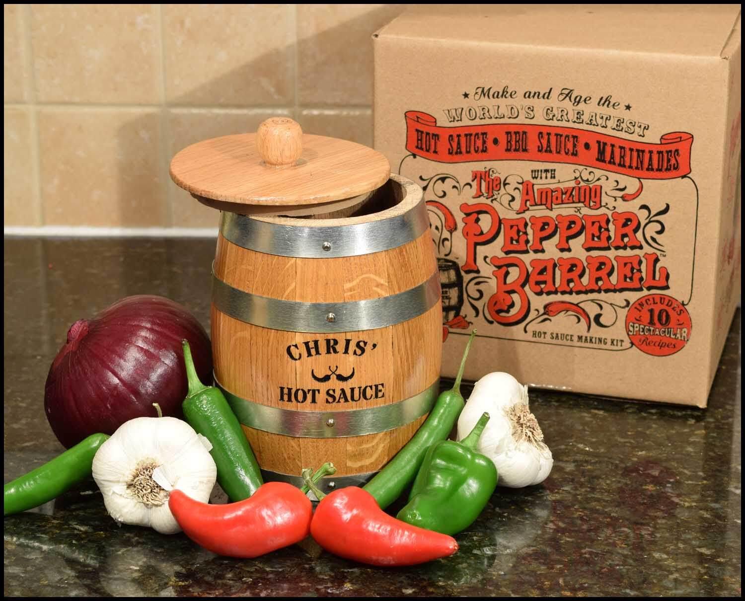 hot sauce oak barrel Red Head Oak Barrels Aging Rum, Whiskey