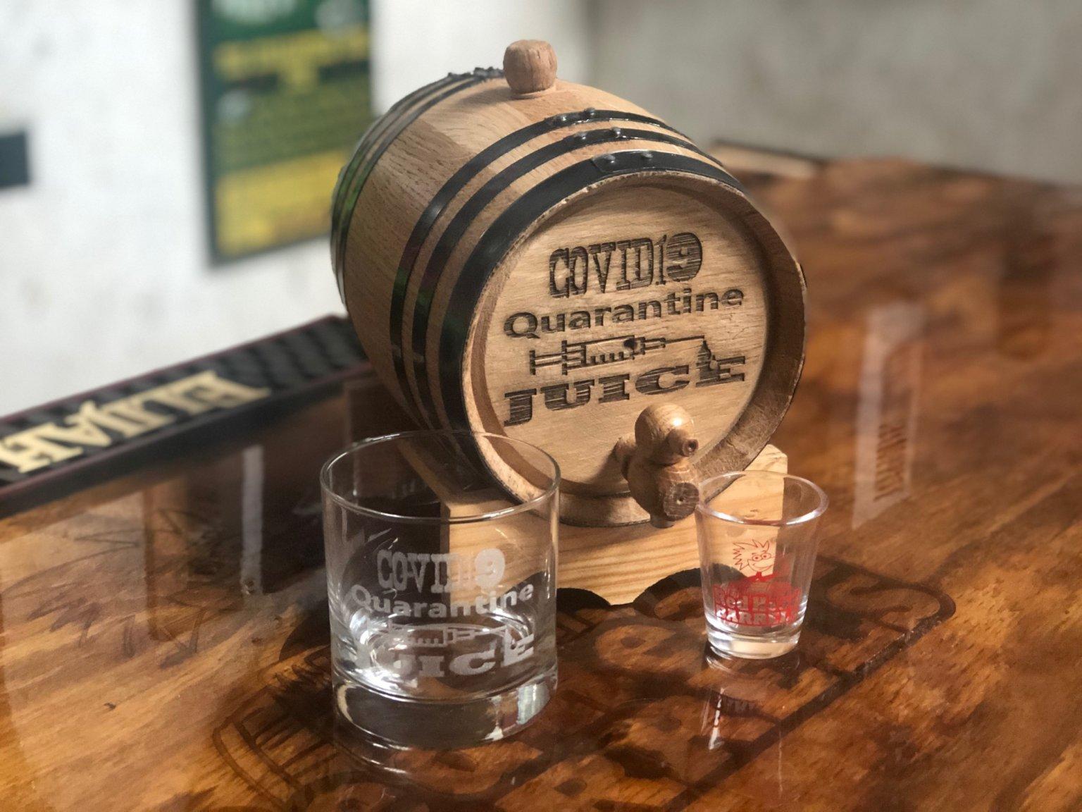 Quarantine Juice Set Red Head Oak Barrels