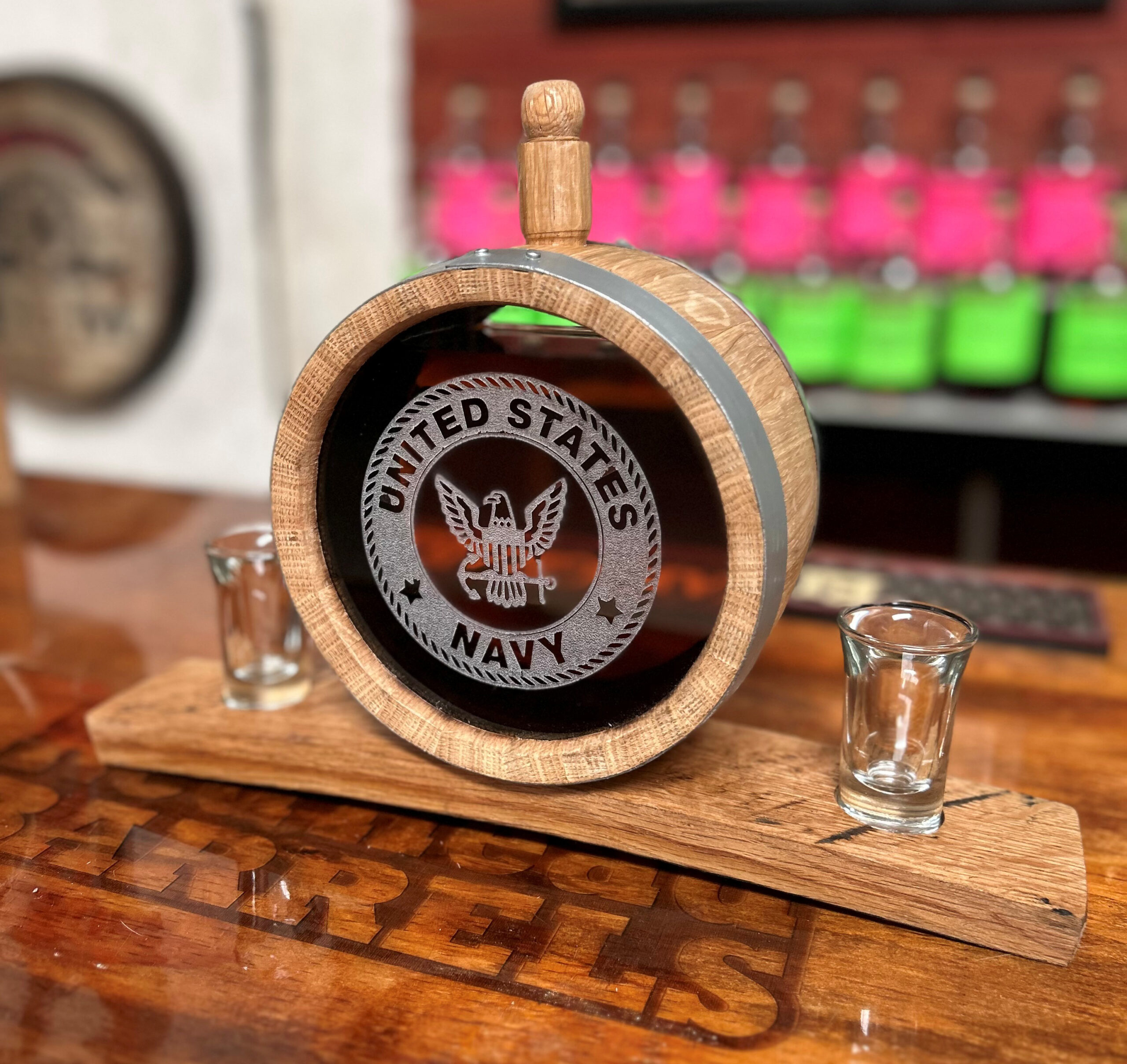 Canteen aging barrel, Executive Bourbon Decanter